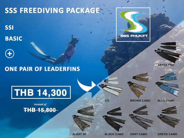 SSI basic freediver Phuket Package Leaderfins