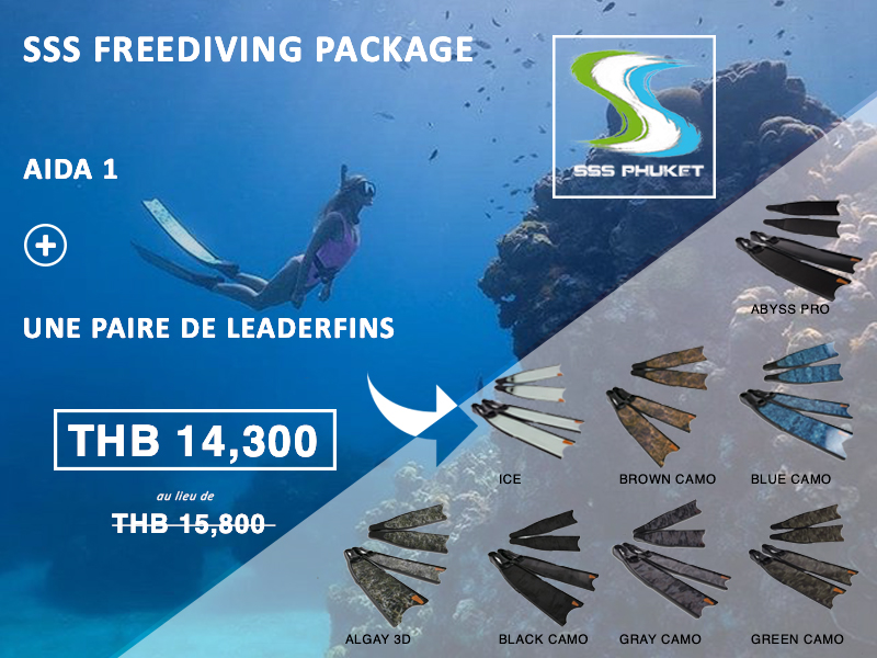 AIDA 1 Étoile Freediver Phuket Package Leaderfins