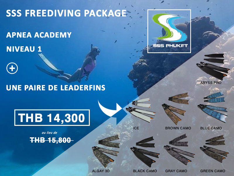 Apnea Academy Niveau 1 Phuket Package Leaderfins