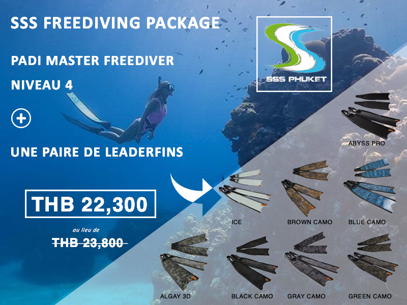 PADI Master Freediver Phuket Package Leaderfins