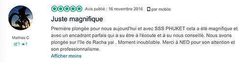 Baptême de plongée Racha Yai Tripadvisor