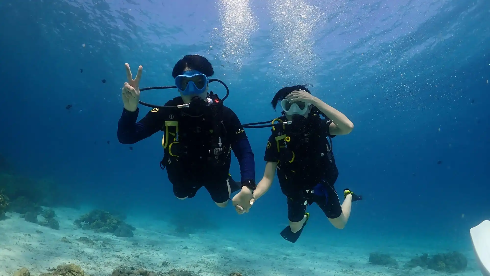 First-time diver on Discover Scuba Diving trip Phuket