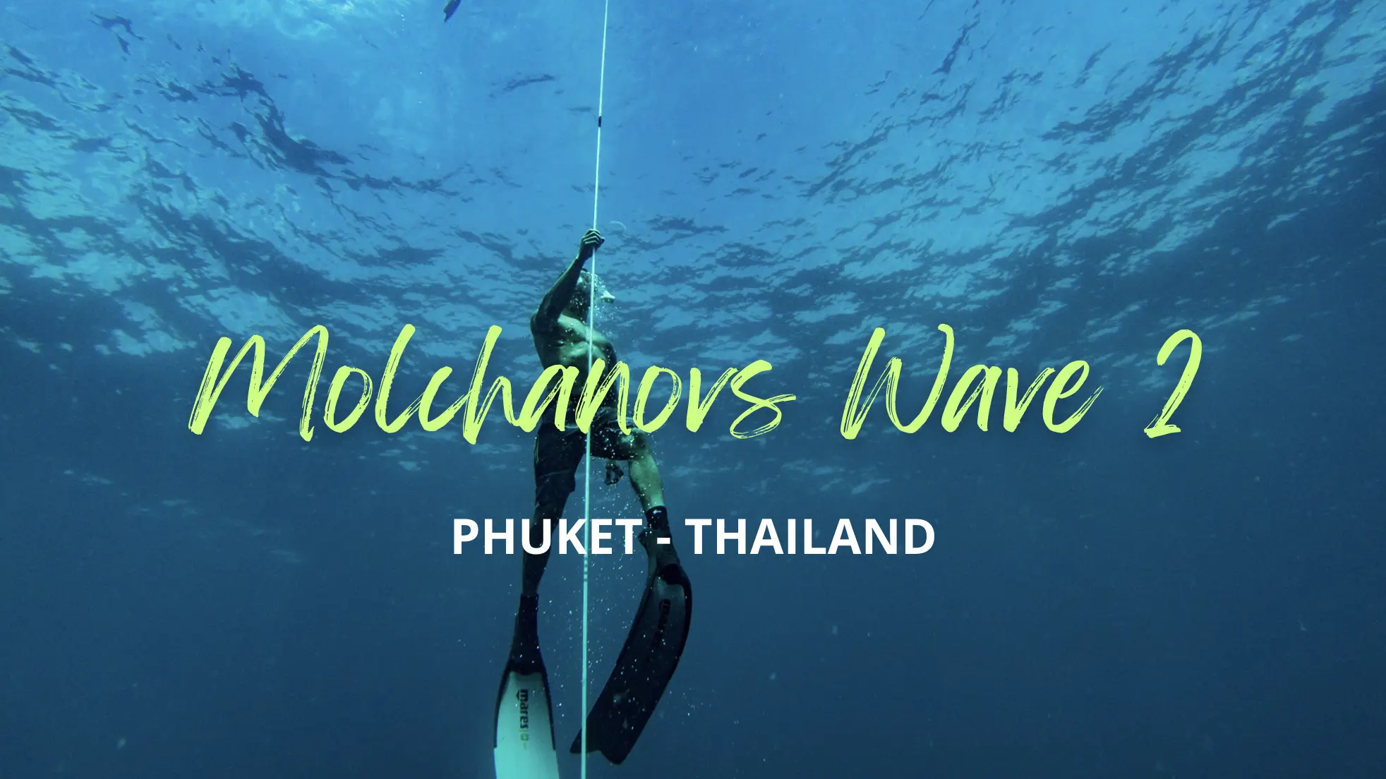 Molchanovs Wave 2 freediving student training open water dive at Racha Yai, Phuket