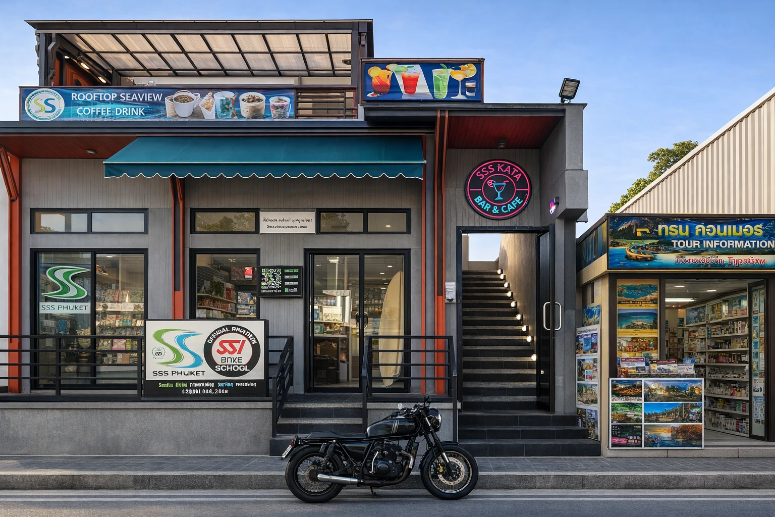 Entrance to SSS Kata Bar & Café rooftop