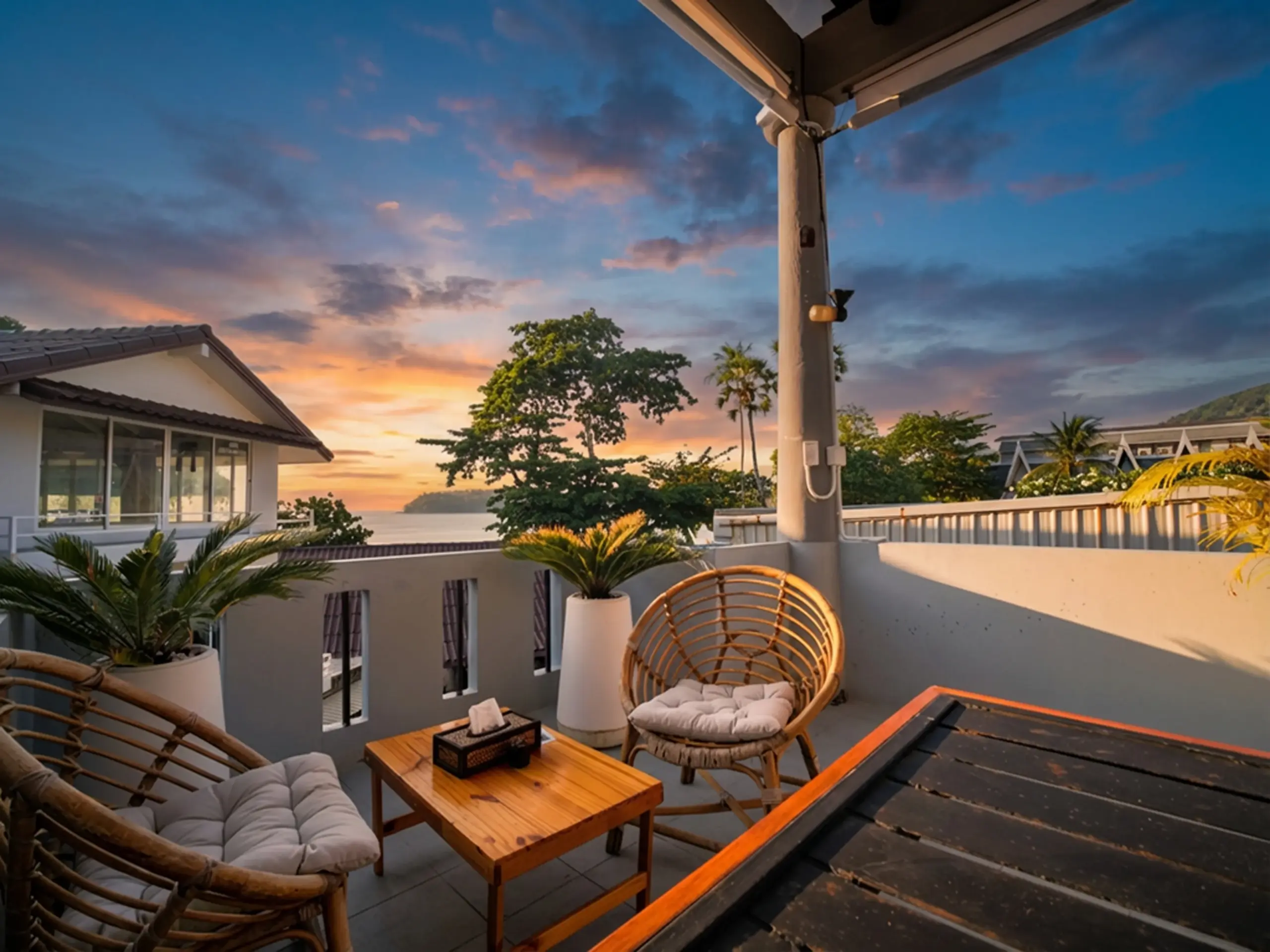 Sunset over the Andaman Sea from SSS Kata Bar & Café