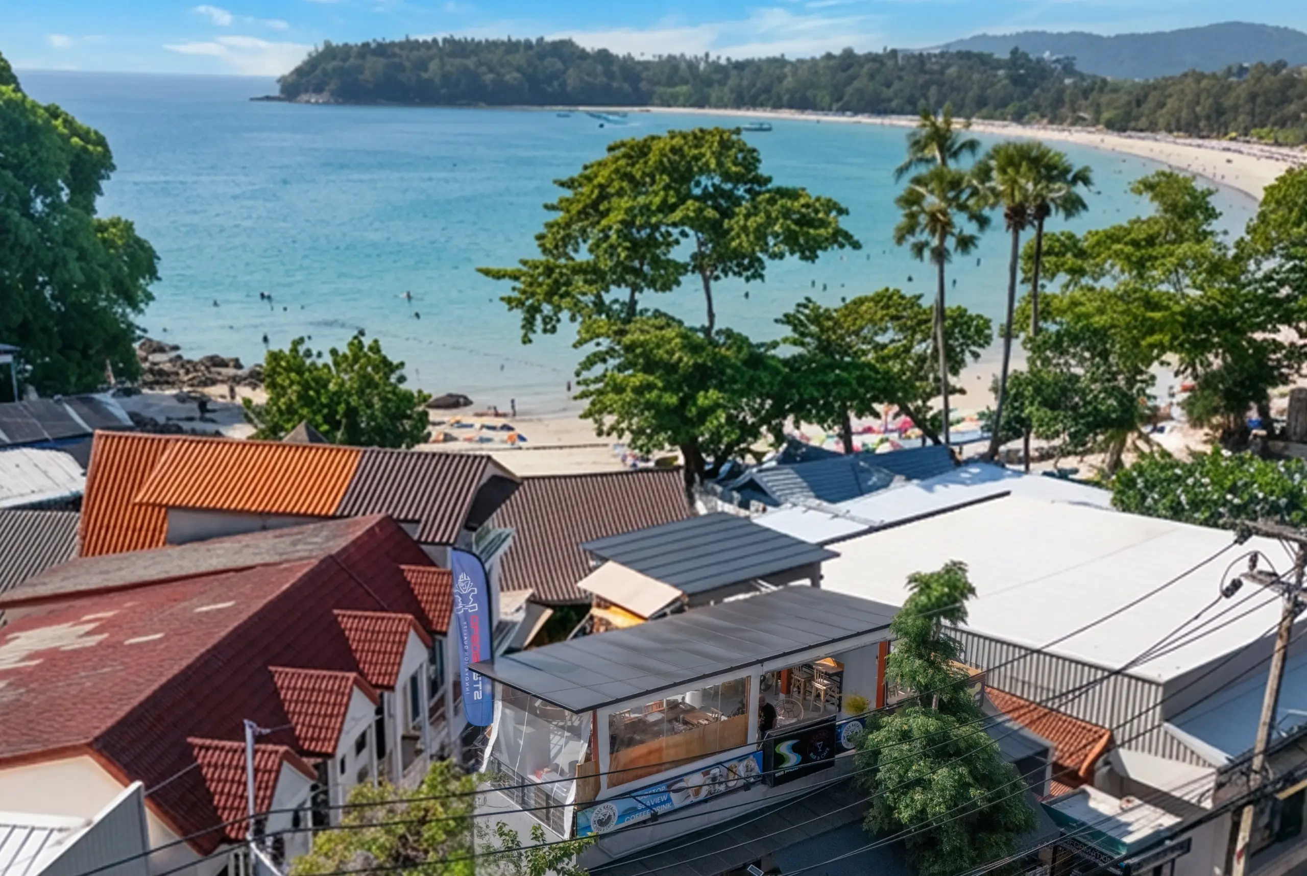 Sea view from SSS Kata Bar & Café rooftop