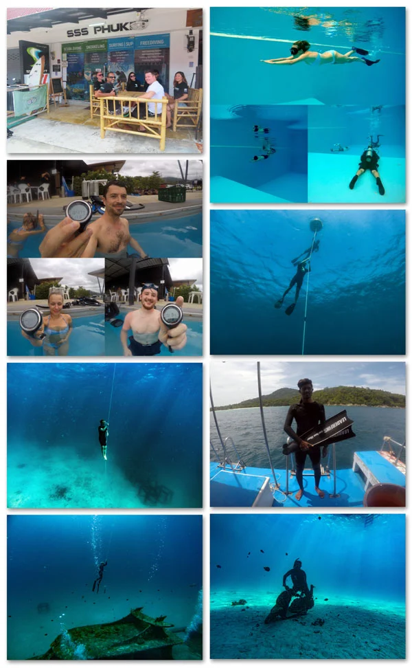 Full AIDA freediving training session at SSS Phuket